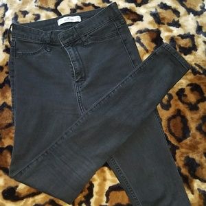 High rise black jeans